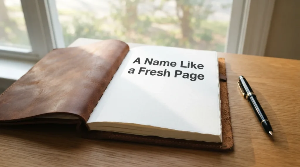 A Name Like a Fresh Page