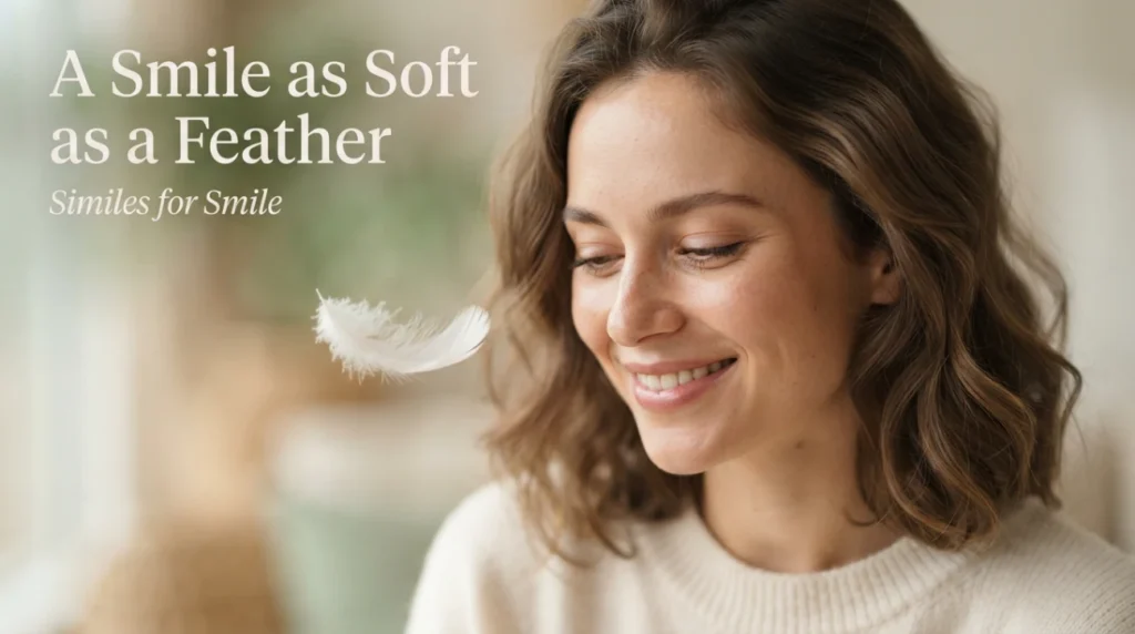  A smile as soft as a feather