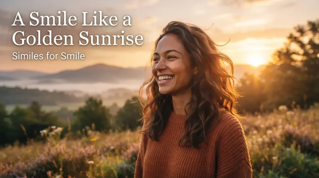  A smile like a golden sunrise