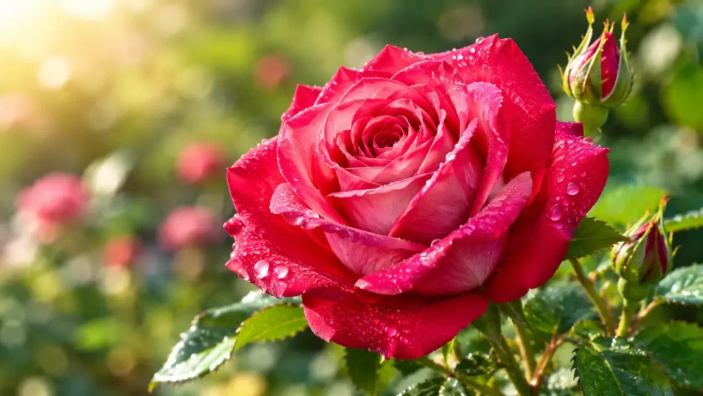 As beautiful as a blooming rose