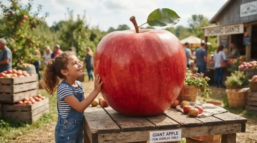 As big as a giant apple