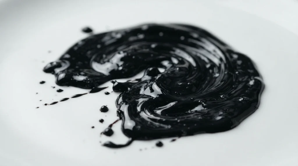 As black as ink