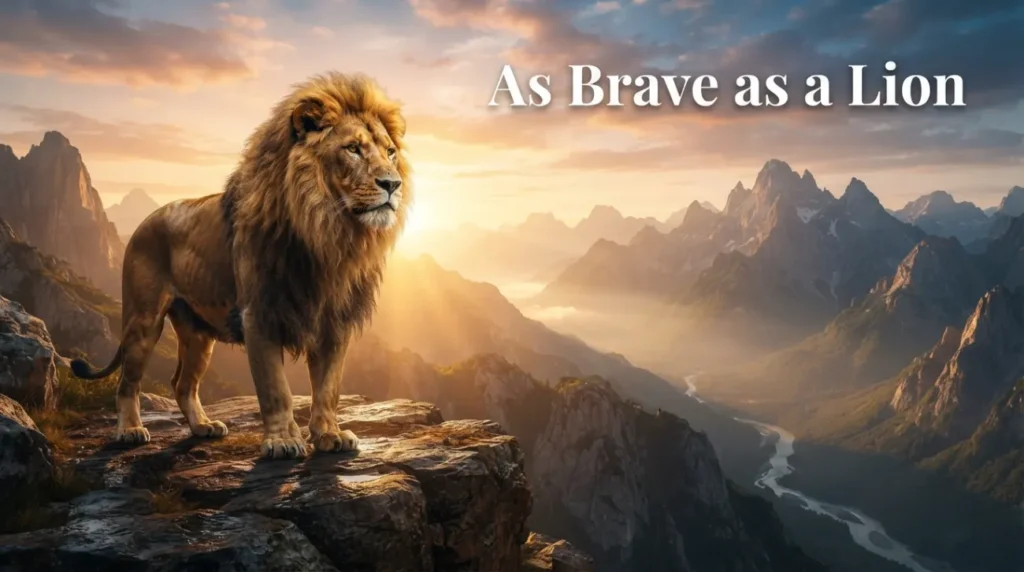 As brave as a lion