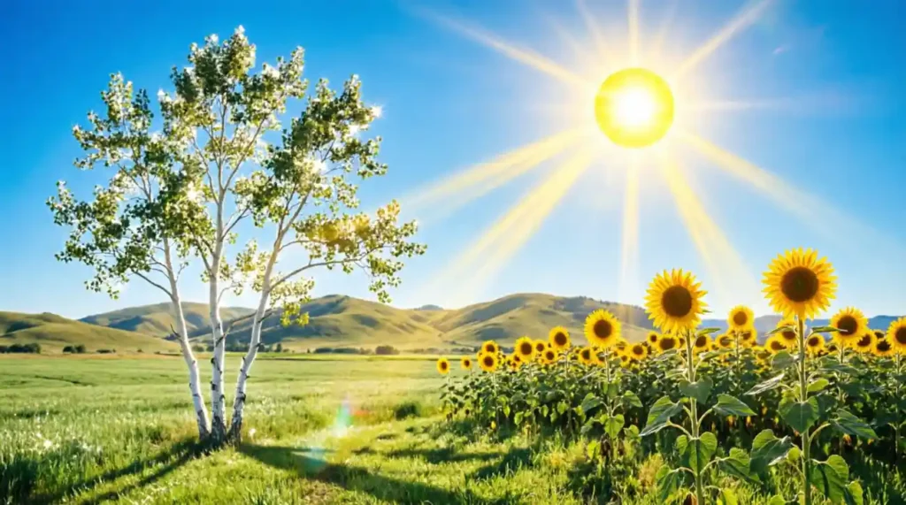 As bright as a sunny day