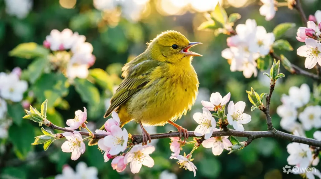 As cheerful as a songbird