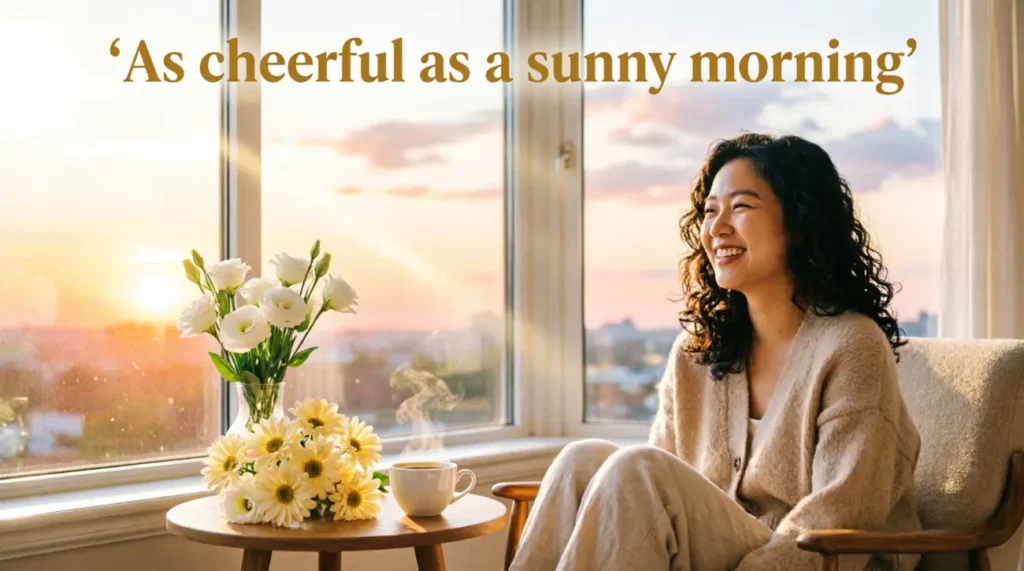 As cheerful as a sunny morning