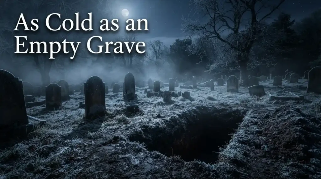 As cold as an empty grave