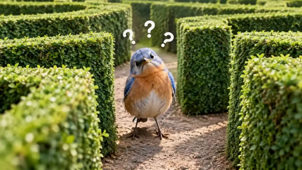 As Confused as a Bird in a Maze