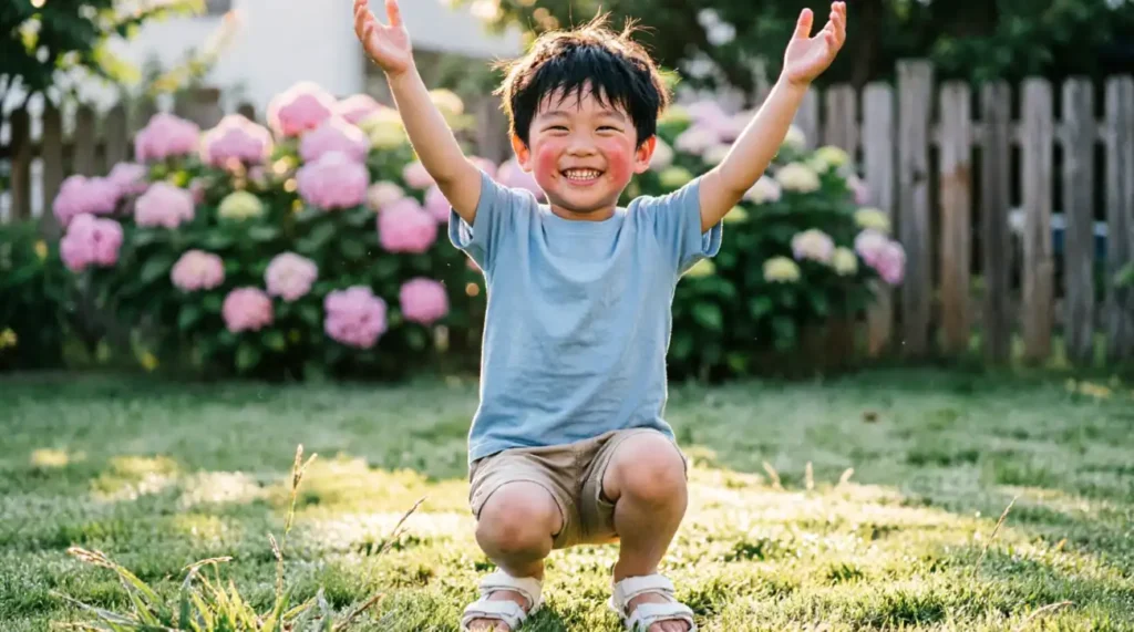 As happy as a child