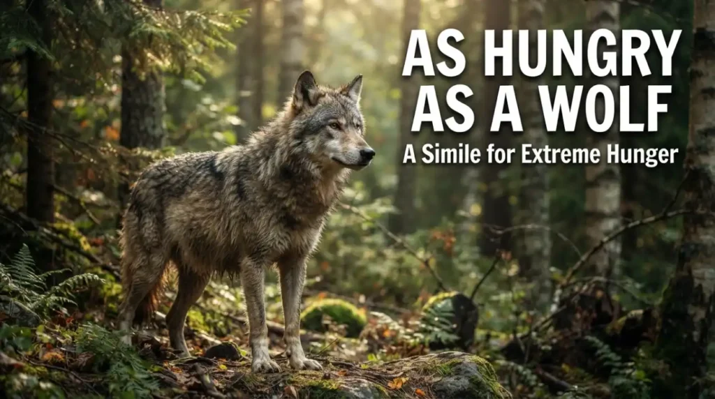 As hungry as a wolf