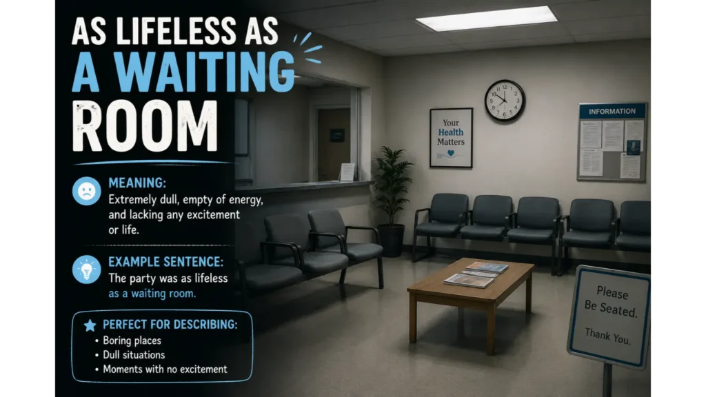 As lifeless as a waiting room