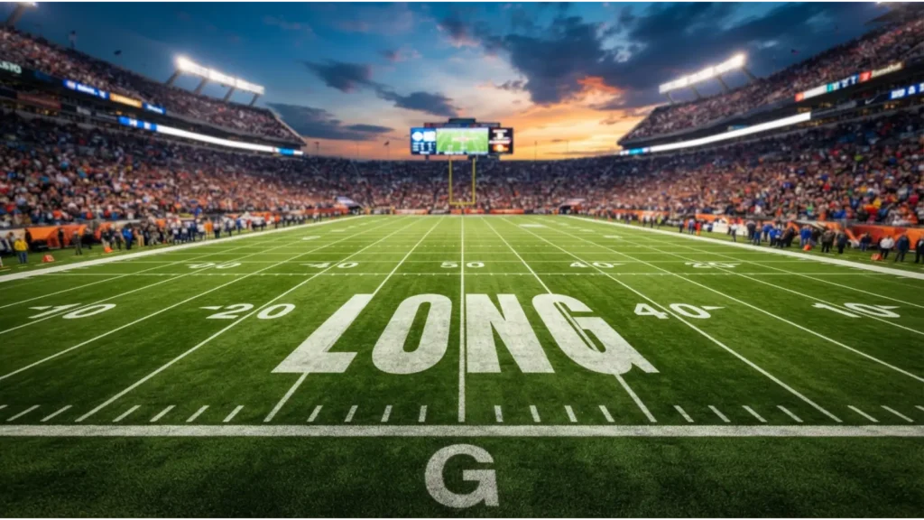 As long as a football field