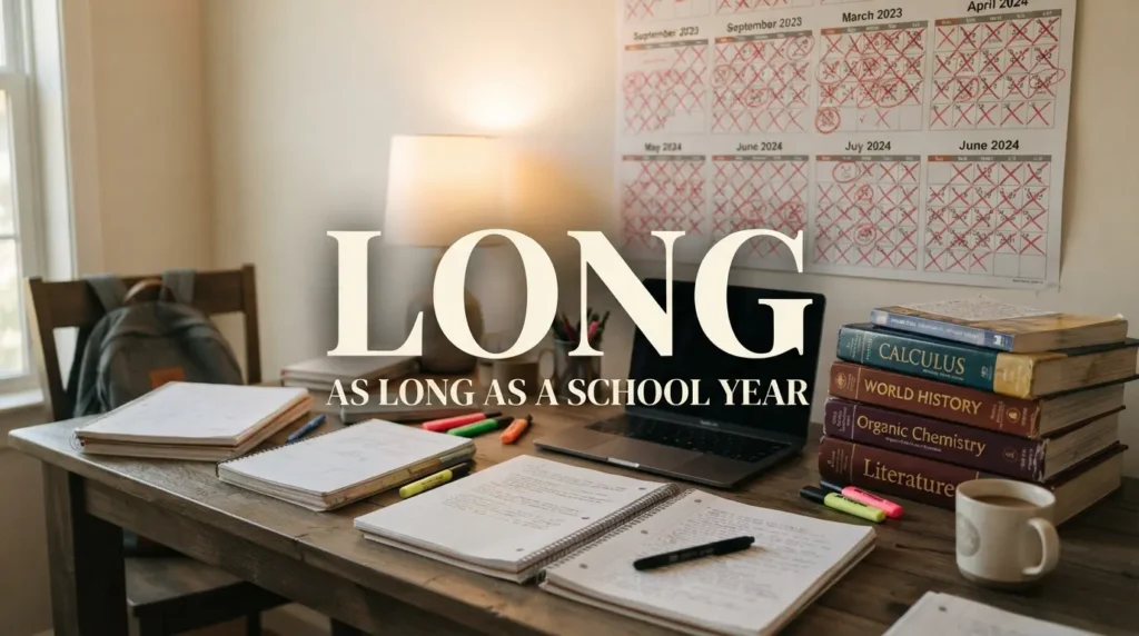 As long as a school year