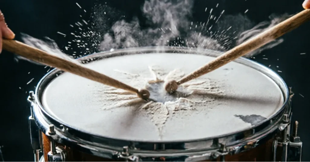 As loud as a marching drum