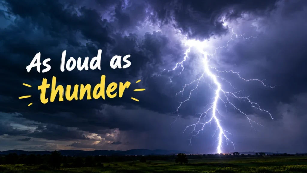 As loud as thunder