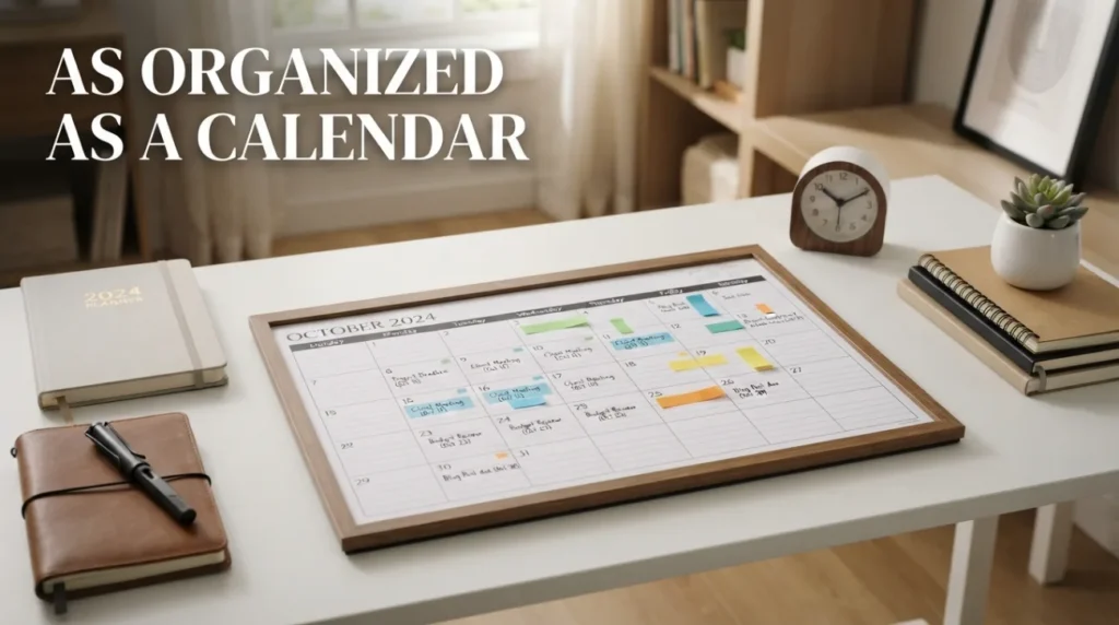 As Organized as a Calendar