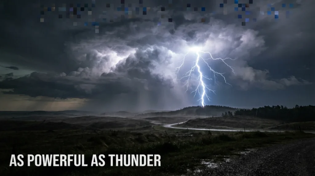 As powerful as thunder