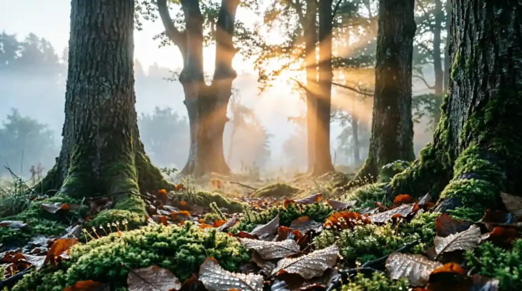 As quiet as a sleeping forest