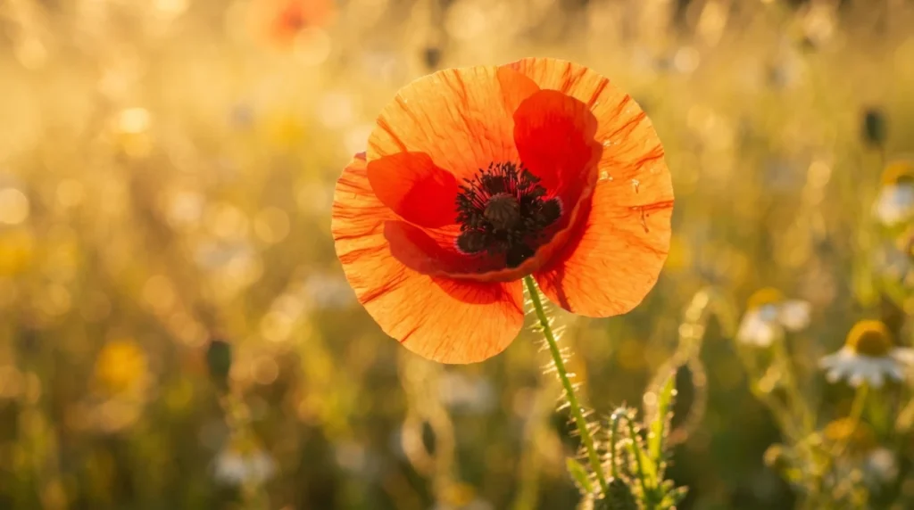 As red as a poppy