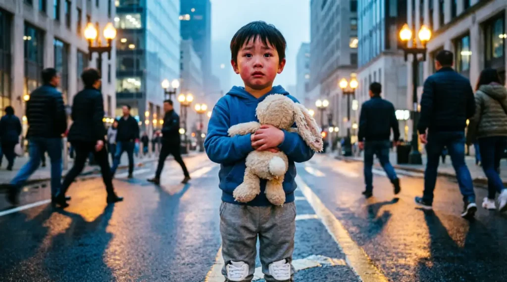 As scared as a lost child