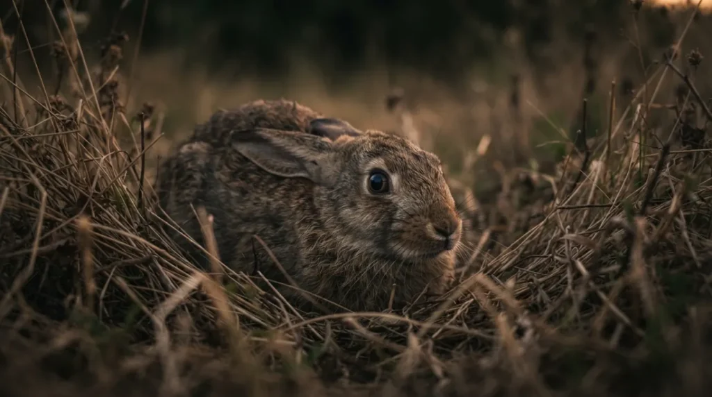 As scared as a rabbit