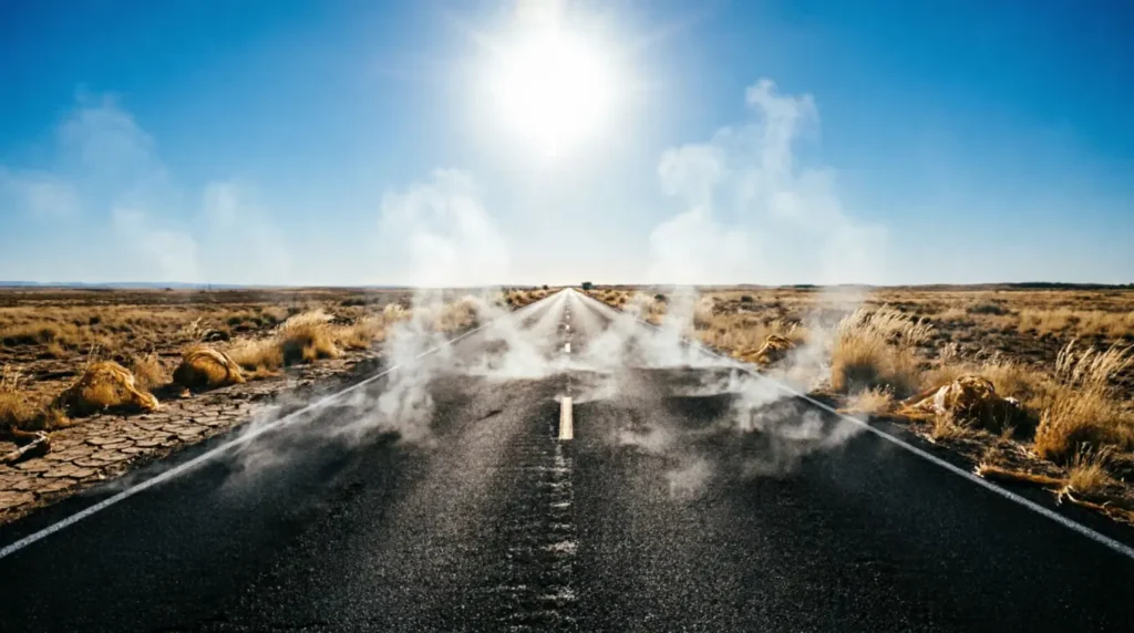 As scorching as summer asphalt