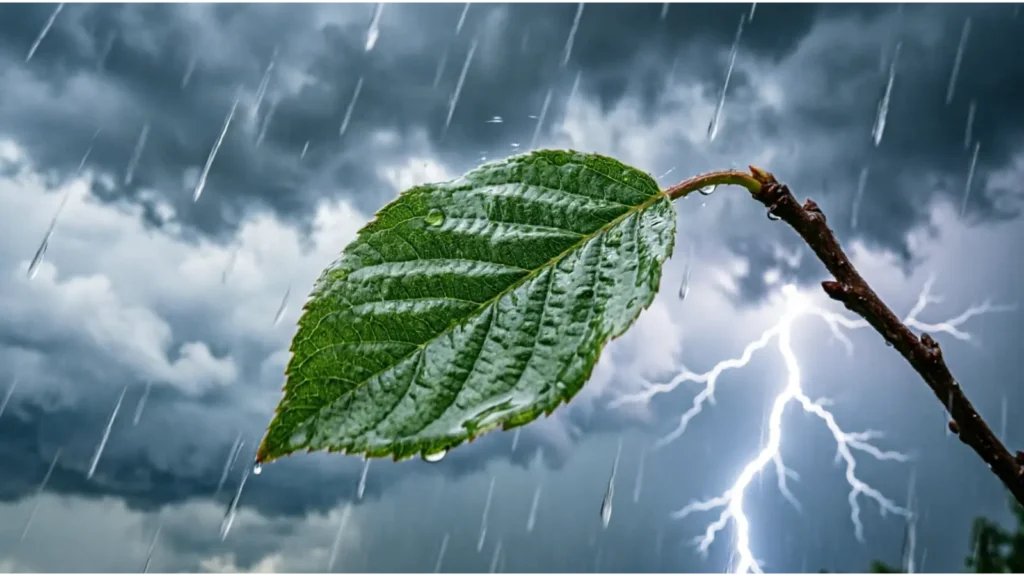 As shaky as a leaf in a storm