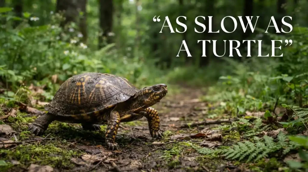 As slow as a turtle