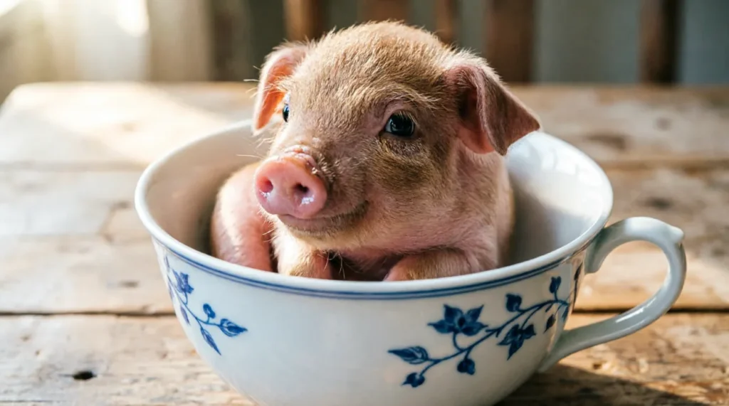 As small as a teacup