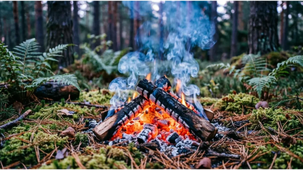 As smoldering as a dying campfire