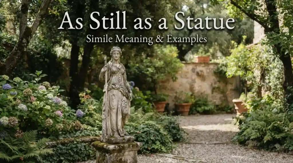 As still as a statue