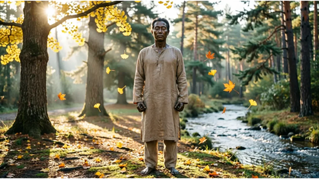 As still as a statue
