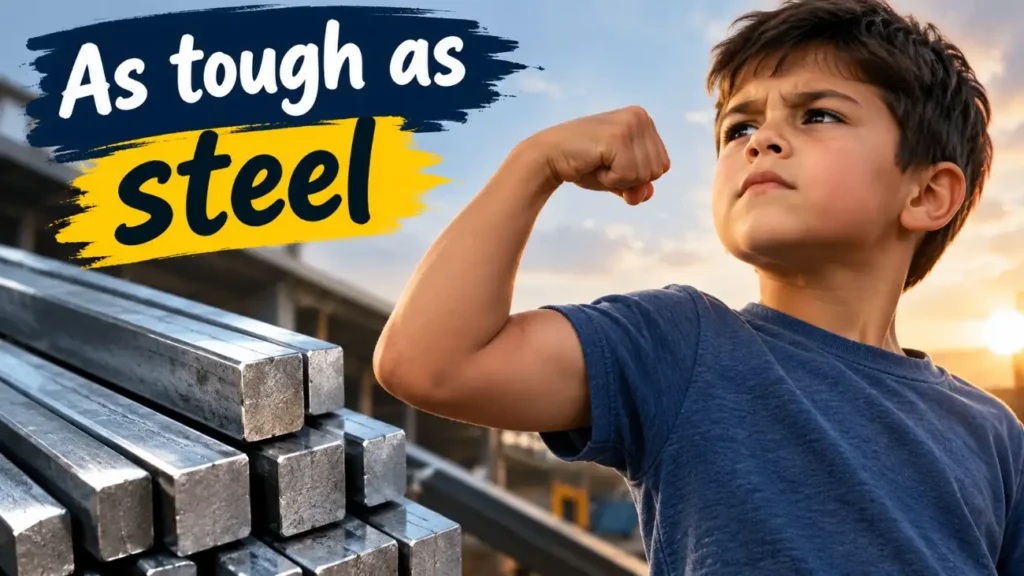  As tough as steel