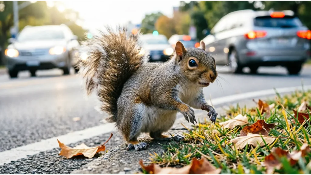 As twitchy as a squirrel near traffic