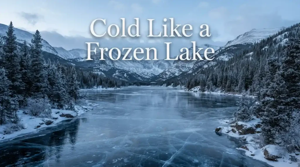 Cold like a frozen lake