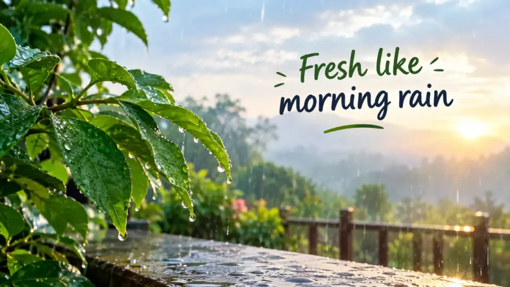 Fresh like morning rain