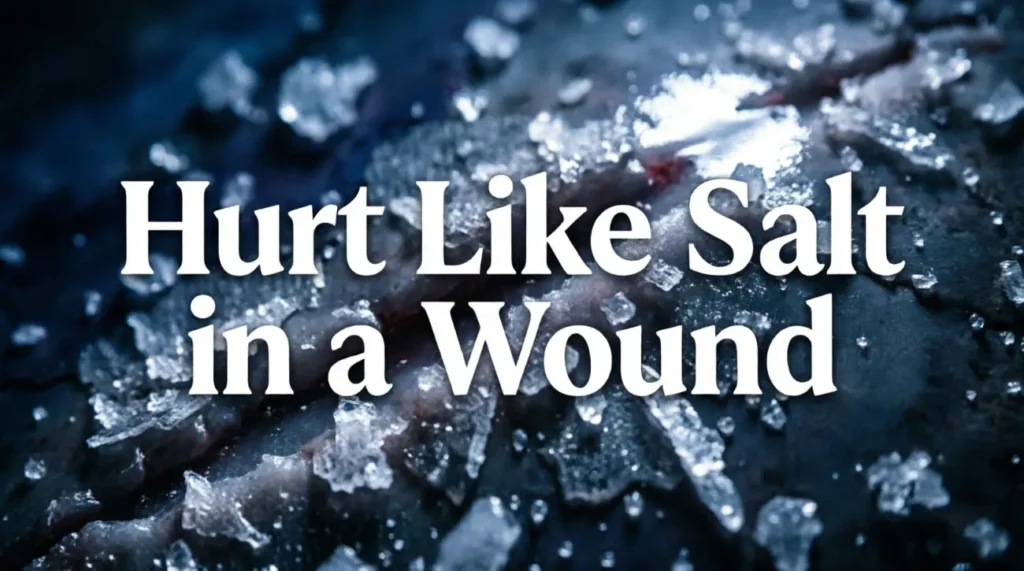 Hurt Like Salt in a Wound