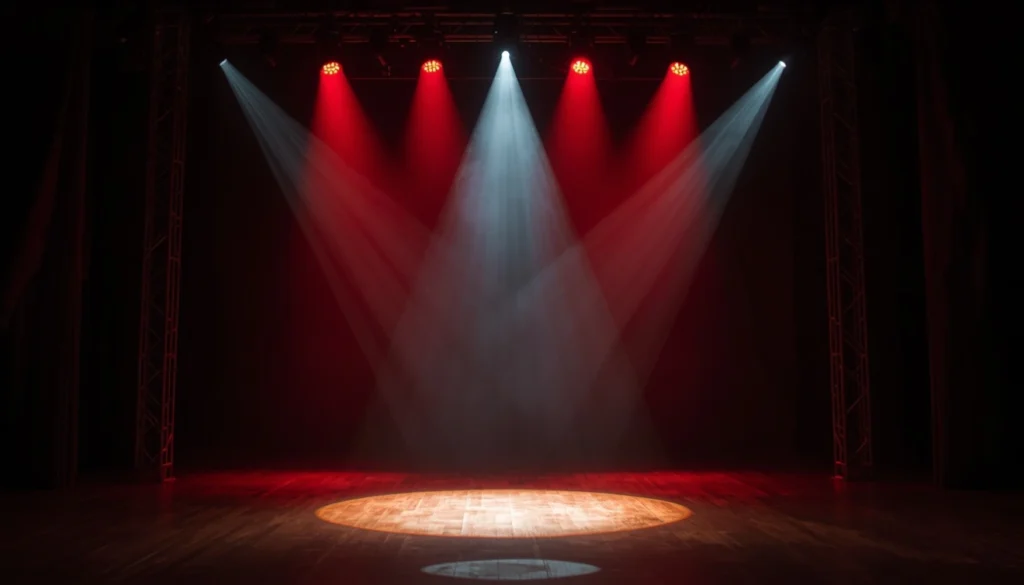 Like a bright spotlight on a stage