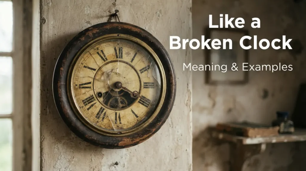 Like a broken clock