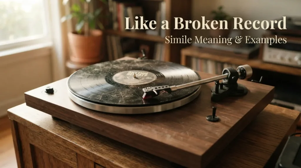  Like a broken record