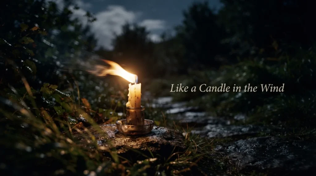 Like a candle in the wind