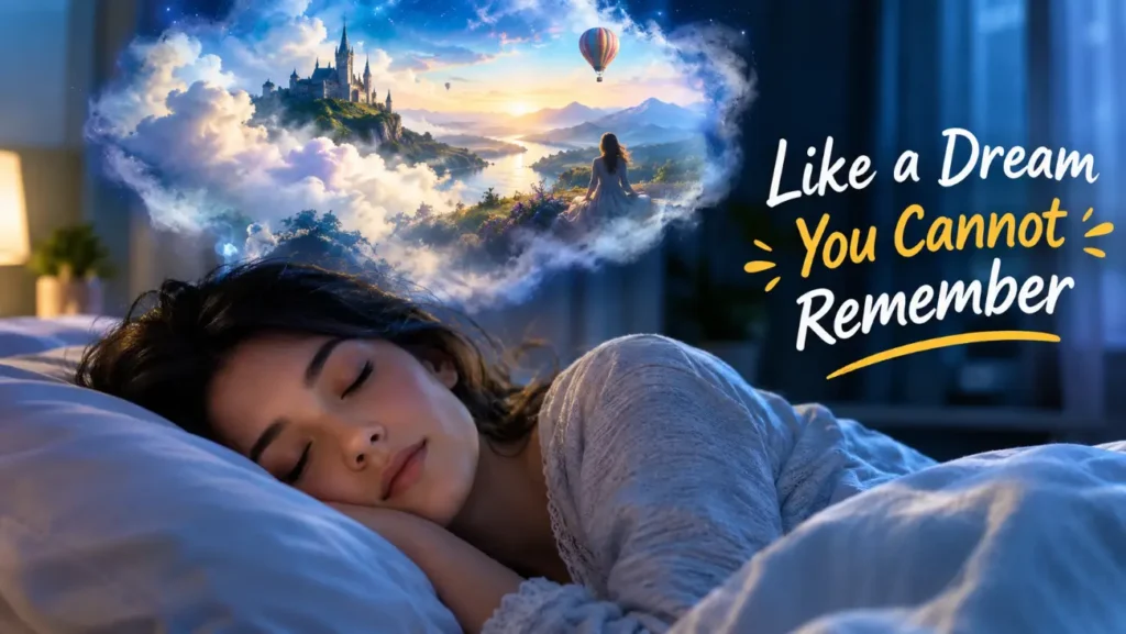Like a Dream You Cannot Remember