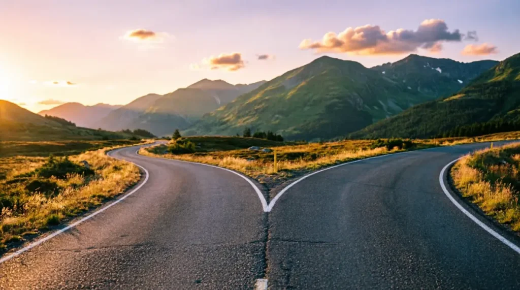 Like a fork in the road