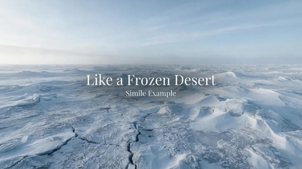Like a frozen desert