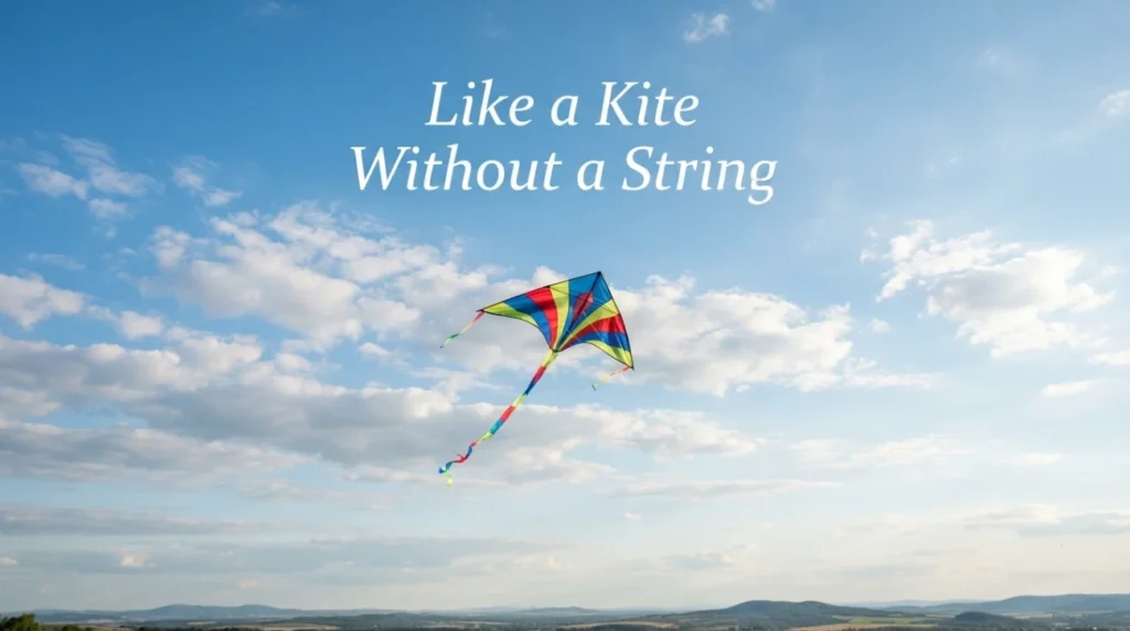 Like a kite without a string