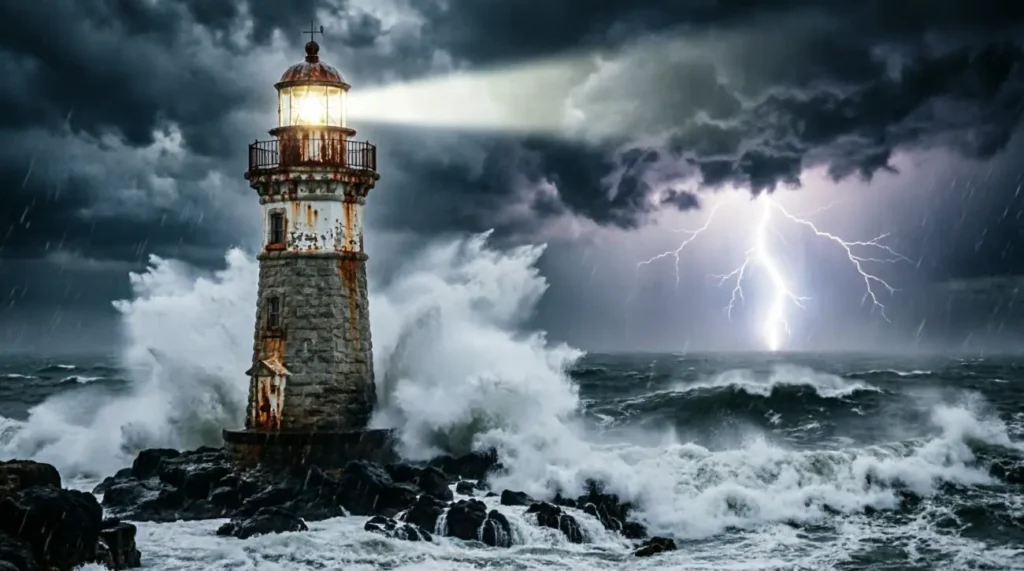 Like a lighthouse in a storm