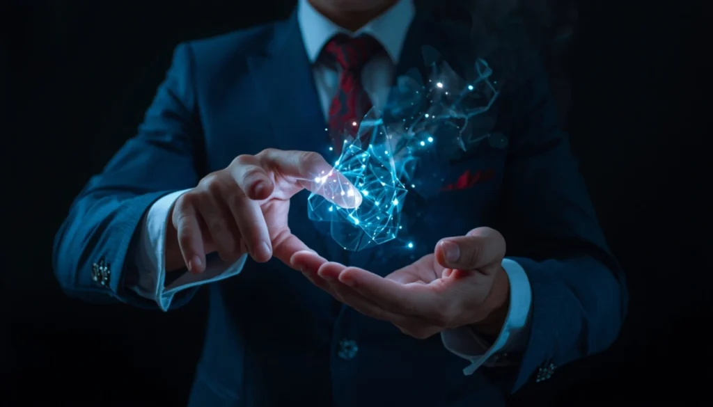 Like a magician revealing a trick