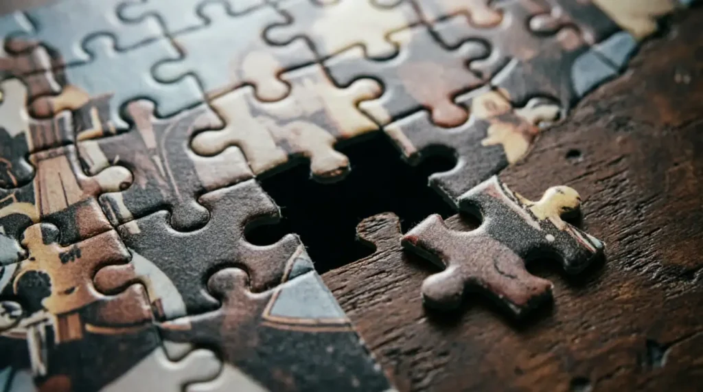 Like a missing puzzle piece