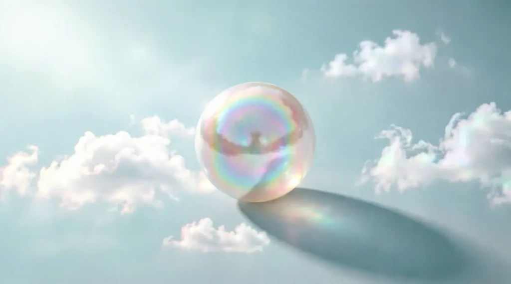 Like a pearl in the sky
