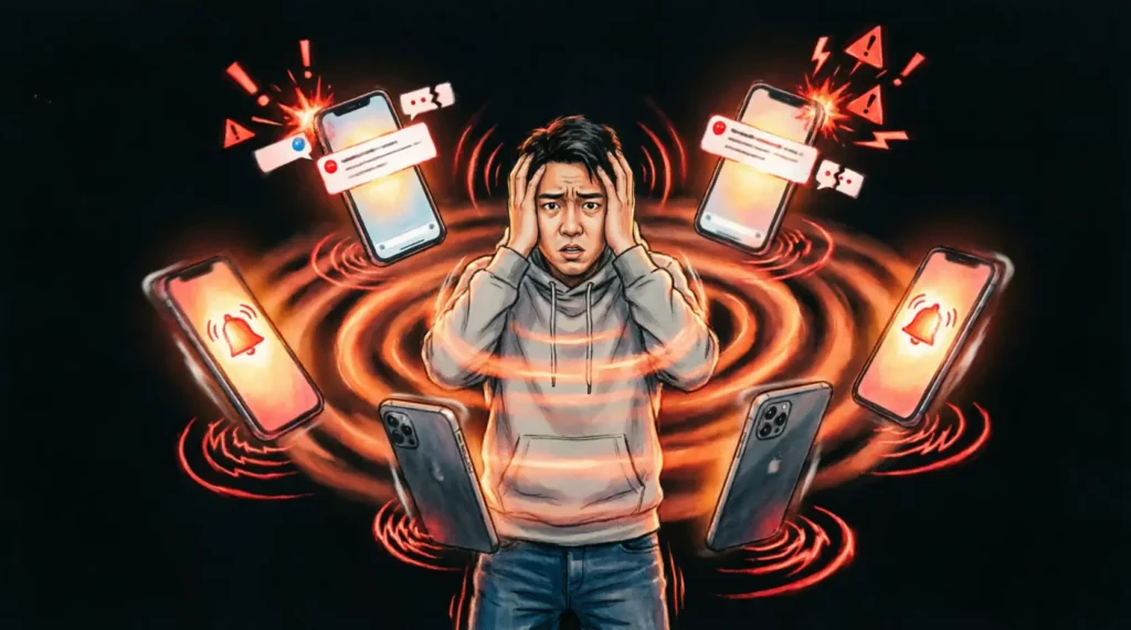 Like a phone buzzing nonstop